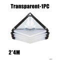 Thick Transparent PVC Tarp Heavy Duty Waterproof Weatherproof Cover for Outdoor Patio Garden Balcony Greenhouse and Rain Shelter