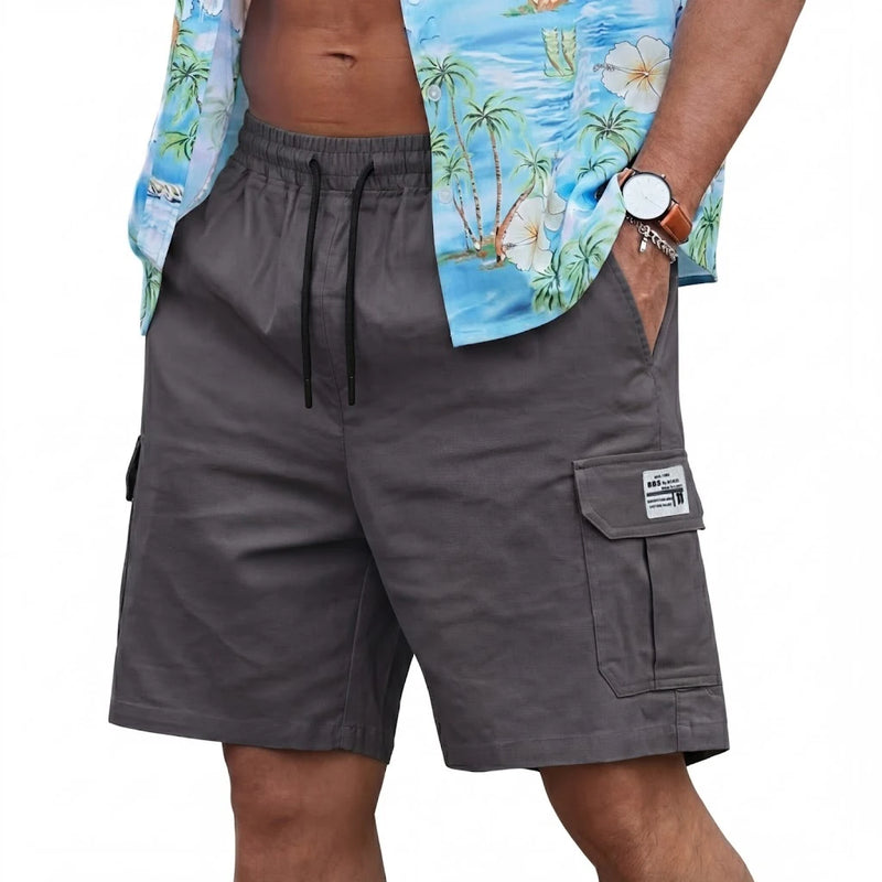 Men's Summer Casual Cargo Shorts Plus Size Knee Length | SAMAG