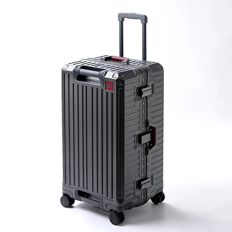 20/24/26/28/30inch Large Capacity Suitcase Aluminum Alloy Frame with Spinner Wheels Travel Trolley Case TSA Lock Rolling Luggage