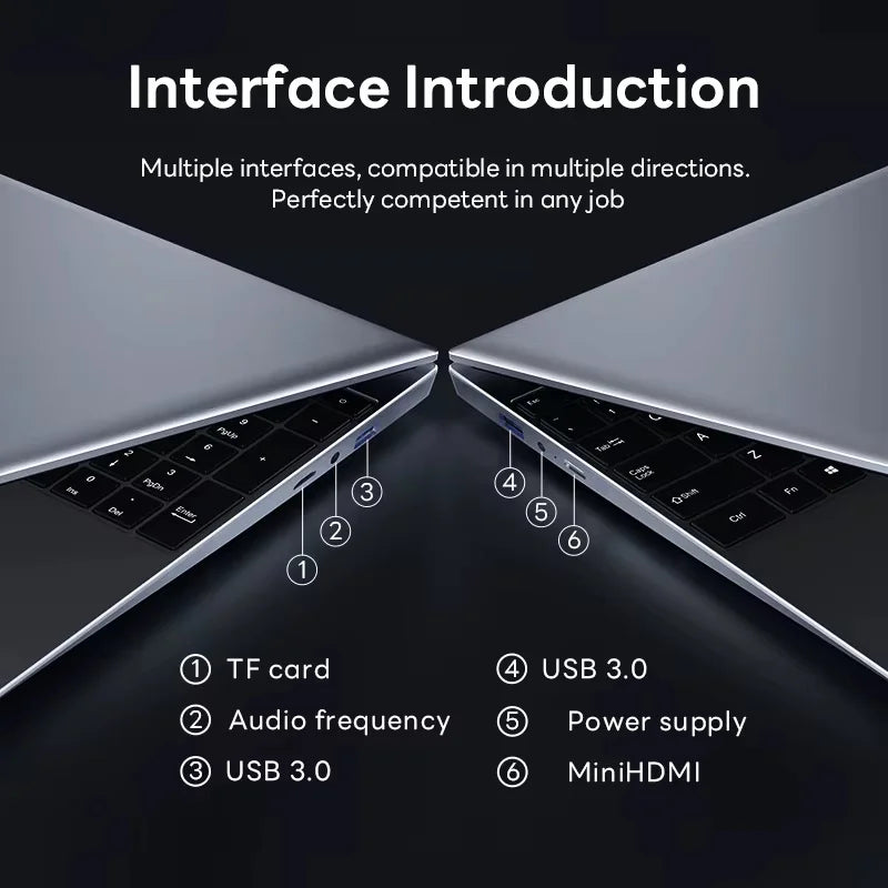 14.1"Potrable Laptop Intel Core i9 10980HK Intel N150 Computer Windows 11 Pro Gaming laptops 16GB RAM 4K 1TB 2TB SSD Notebook PC