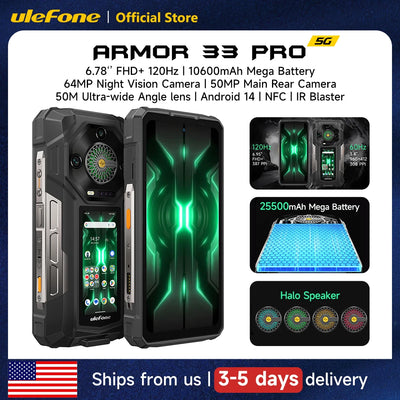 Ulefone Armor 33 Pro 5G Rugged Phone 25500 mAh 512GB ROM | SAMAG