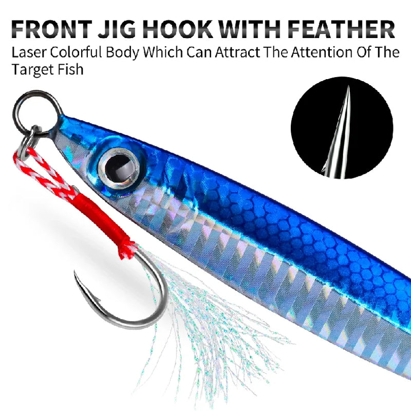 3D Eyes Metal Jig Lure 10g 15g 20g 30g 40g 60g Bionic | SAMAG