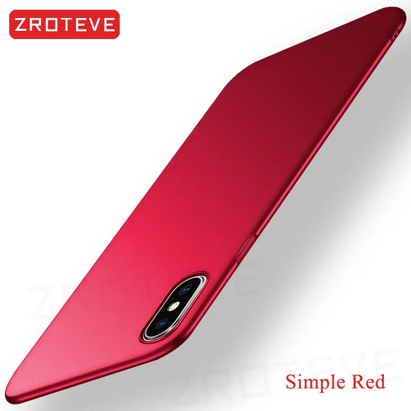 For iPhone X XR Case ZROTEVE Luxury Ultra Thin Frosted Hard PC Cover For Apple iphone XR XS Max iPhonex 10 iPhone10 Phone Cases