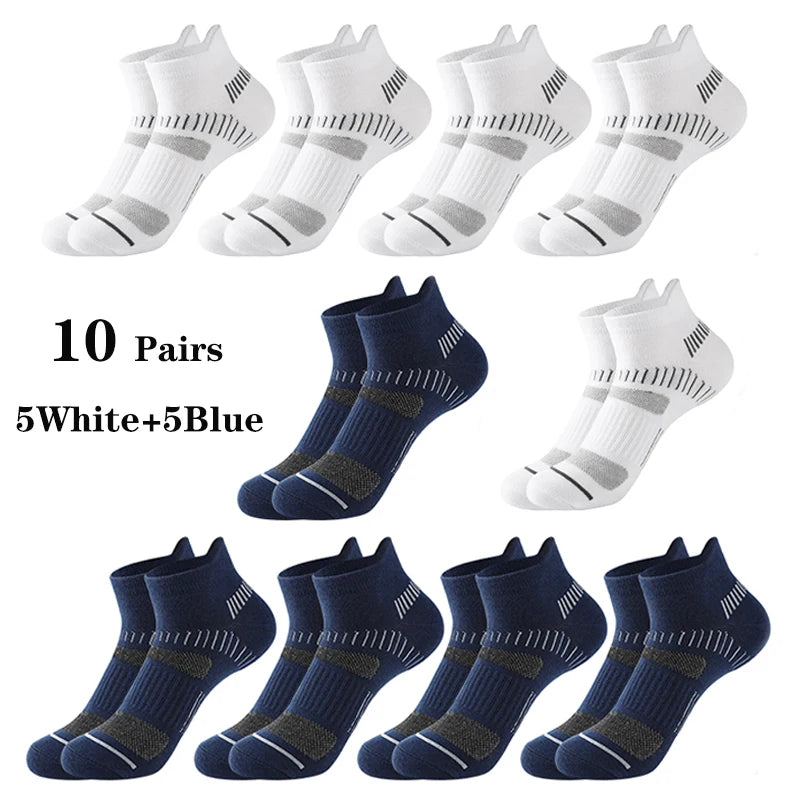 10 Pairs Ankle Athletic Running Socks Men Women Simple | SAMAG