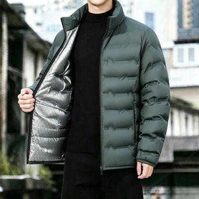 Graphene Self-heating Parka Jacket Men Solid Windproof | SAMAG