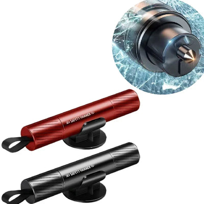 2-in-1 Mini Car Safety Hammer Glass Window Breaker Escape | SAMAG