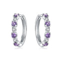 925 Sterling Silver Simple Gold U - shaped Earrings Jewelry Versatile Hoop For Women Fine Birthday Party - Visuel 20 | SAMAG