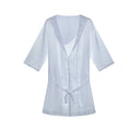 Mens Hooded Bathrobe Shorts Set Pajamas Night Robe Dress Gown Male Silk Satin Nightgown Kimono Bathrobe Sleepwear House Robe Men