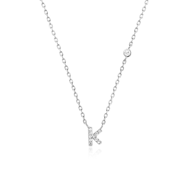 ANDYWEN 925 Sterling Silver Gold Small 26 Letters A- Z Zircon CZ Pendant Monogram Necklace Me 2020 Initial Alphabet M A Jewelry