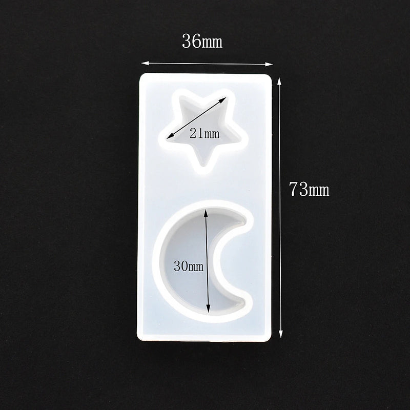 SNASAN Cute Beads Cube Triangle Silicone Mold For Jewelry Earrings Pendant Making Resin UV Epoxy Resin Molds Crafts DIY Tool