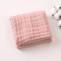 Soft Gauze Baby Towel 30x50cm Absorbent Pure Color Washcloth for Newborn Infant Face and Drool
