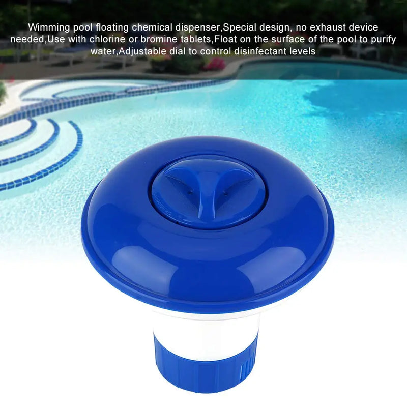 Floating Swimming Pool Chemical Floater Chlorine Bromine Tablets Floating Dispenser Applicator Swimming Spa Hot Tub Supplies