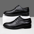 British Style Casual Leather Business Shoes Mens 2026 New Original Men's Office Shoes Fashion Lace-up Oxfords Walking Shoes