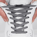 Elastic Shoe Laces Buckle Lock No Tie Shoelaces Sneakers Flat Woven Shoelace without Ties Kids Adult Rubber Bands for Shoes