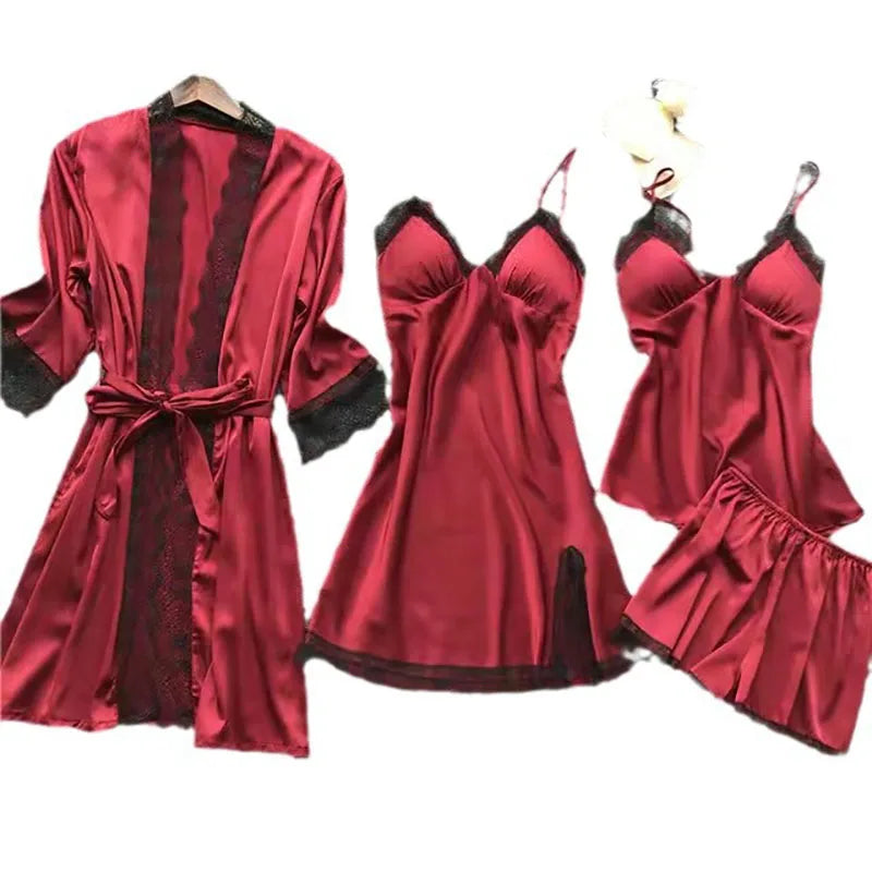 Women's Sleep Robe Gown Sets Sleepwear Pajamas Lounge | SAMAG