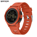 SANDA New Men Sport Wristwatch Luxury Luminous LED Analog Digital Display Stopwatch Waterproof Male - Visuel 12 | SAMAG