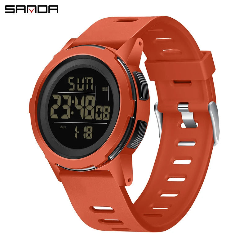 SANDA New Men Sport Wristwatch Luxury Luminous LED Analog Digital Display Stopwatch Waterproof Male - Visuel 12 | SAMAG