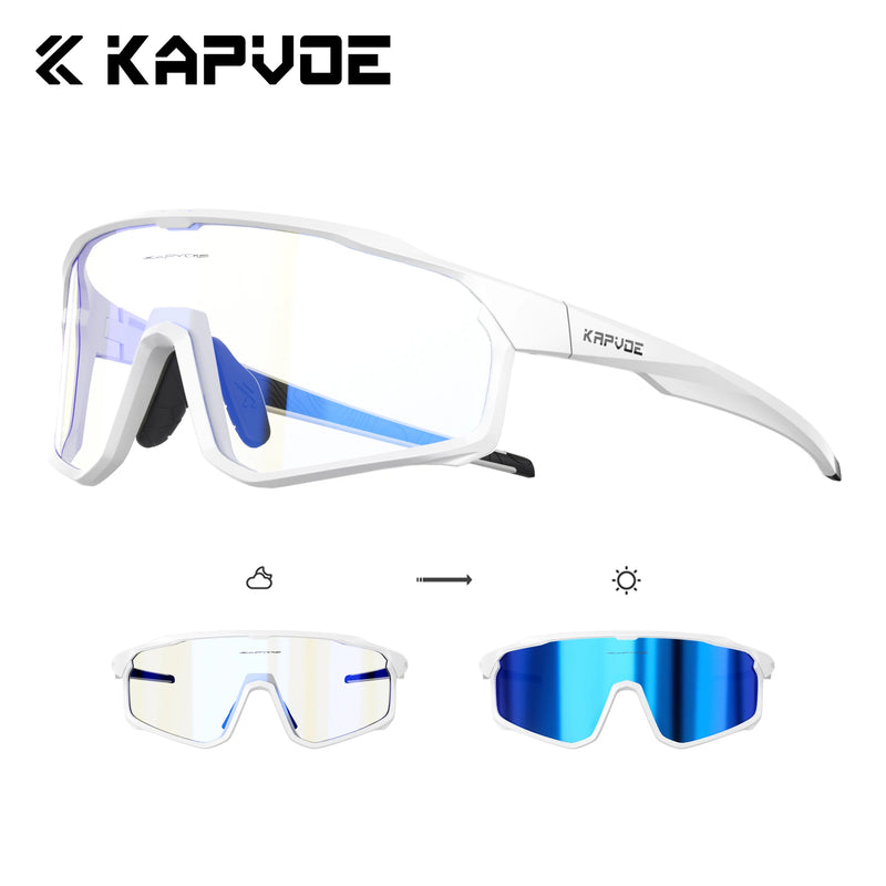 Kapvoe Photochromic Cycling Sunglasses for Men Glasses - View 19 | SAMAG