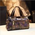 Luxury Fashion Women's Handbags Lady Genuine Leather Shoulder Messenger Bag Three Layer Zipper Compartment Boston Bags 2024 New