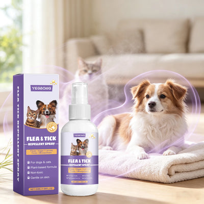 50ML Topical Pet Deworming Spray Gentle Formula Eliminates Mites & Fleas Effective External Insect Repellent for Cats & Dogs