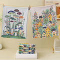 34x40cm Large Hand Towels 4-Layer 100% Cotton Gauze Quick-Dry Dishcloths, Decorative Tea Towels for Kitchen & Bathroom