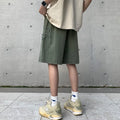 Summer Shorts Men Loose spodenki meskie Vintage Denim | SAMAG