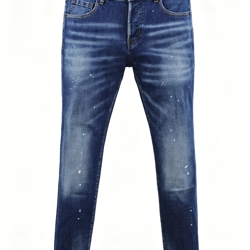 6057 Four Seasons New Men's Wear Washed Ripped Patch | SAMAG
