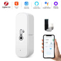 Support Tuya Zigbee 3.0 Temperature Humidity Sensor Smart Home Device work with Google Home Alexa for Environmental Monitoring