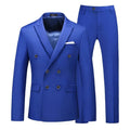 2 Pieces Double Breasted Formal Men Suits Slim FitGroom Tuxedos for Wedding Peaked Lapel Custom Male Blazer Prom Daily Wear