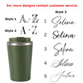 Custom Engraved Thermos Mug Personalized Insulated Travel Cup with Name Double Wall Stainless Steel Gift Mug for CoffeeTea