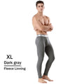 Men's Thermal Underwear Pants Winter Thick Fleece Lined Long Johns Warm Leggings Base Layer Bottoms