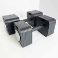 Quick-Lock Square Weight Adjustable Dumbbell Set Non-Slip | SAMAG