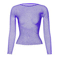 Sexy Hollow Out Mesh T-Shirt Female Skinny Crop Top Fashion Summer Basic Tops for Women Fishnet Shirt