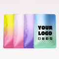 100PCS Aluminum Foil Open Top Heat Sealed Bag, Food Grade Gradient Color Storage Bag, Batch Small Packaging Bag, Customizable Lo