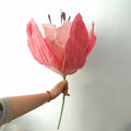 Marriage giant hanging lily of the valley paper flowers artificial wedding road leads ornaments home party decor window layout