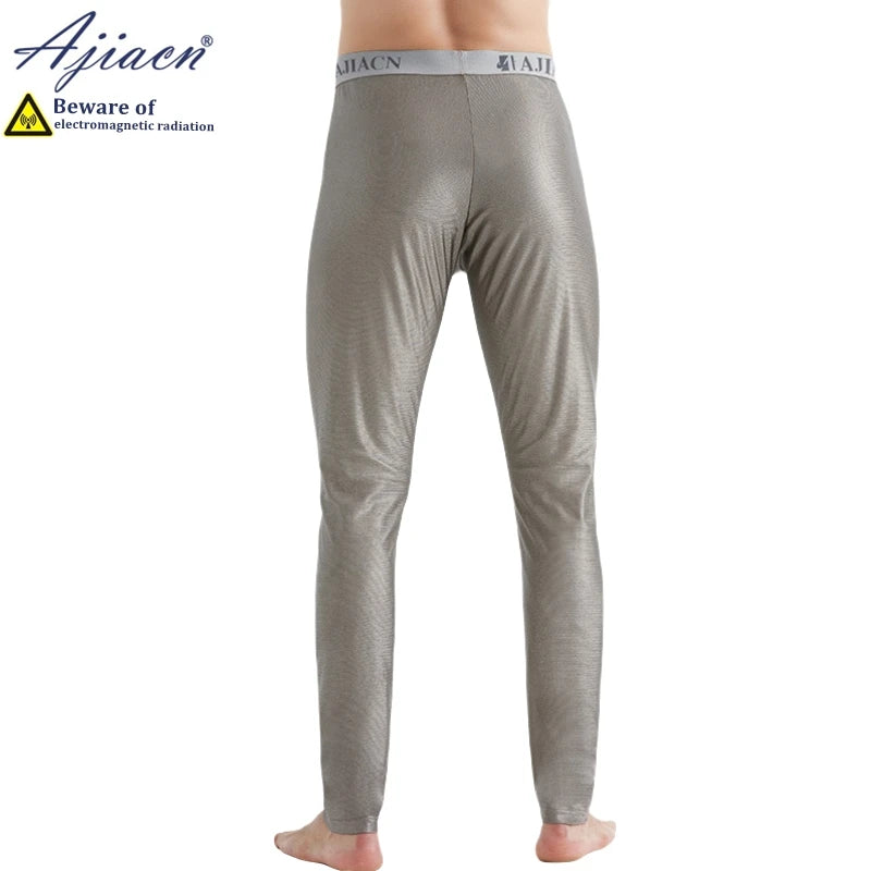 Anti-radiation 100% silver fiber knitted fabric women's long underwear Phone Electromagnetic radiation shielding men's underwear