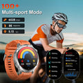 MEVADEN 1.85 inch Steel Smart Watch Men Bluetooth Call Smartwatch Sports Flashlight 1000mAh Health Monitor Watch for Male MD60