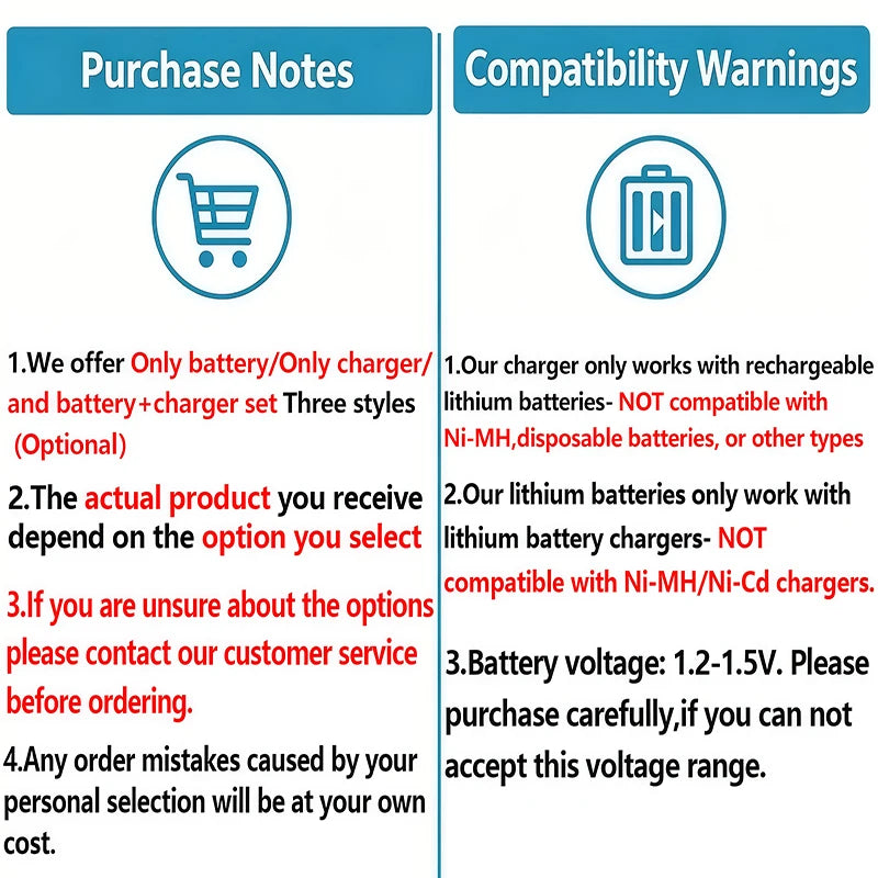 NOHON Rechargeable Lithium Battery AA 3600mWh/AAA 1300mWh Original Batteries High Capacity 1.5V Battery for Mouse Remote Control