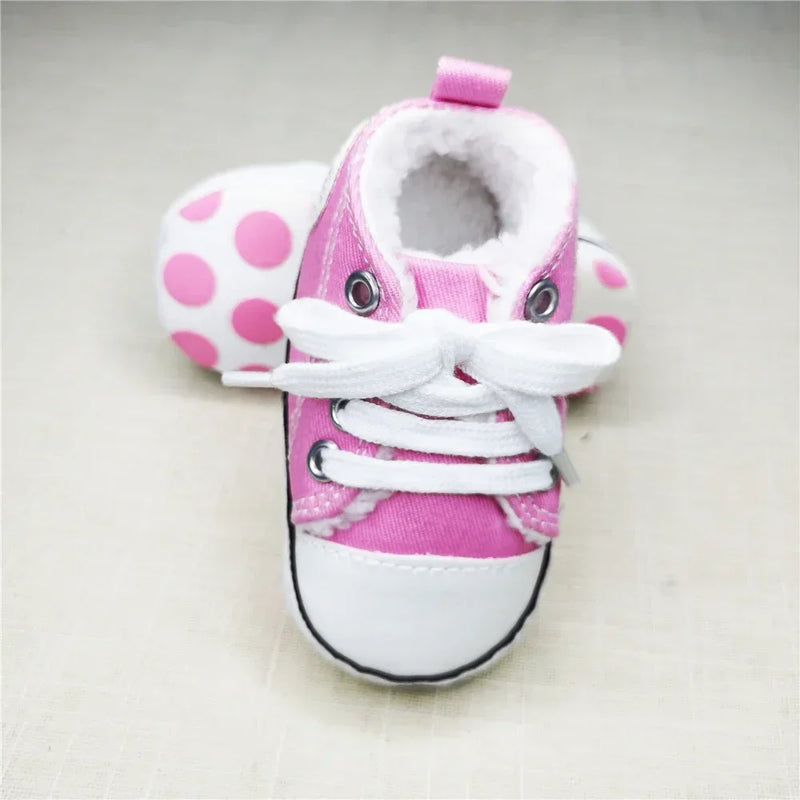 Print Canvas Baby Sports Sneakers For Newborn Baby Boys Girls First Walkers Shoes Infant Toddler Soft Sole Baby Shoes