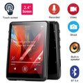 128GB MP3 Player Bluetooth 5.4 Hi-Fi Music Player Built-in Speaker 2.4 Inch Touch Screen Walkman Video FM Radio Recorder Camera