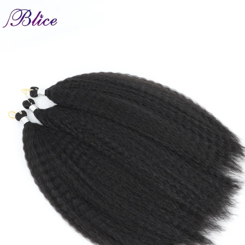 Synthetic Crochet Braiding Hair Bundles Sew In Afro Kinky Curly  Hair Extensions Strand Hook Braid Fake Hair 3pcs Deal