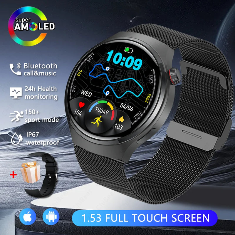 2026 New Watch 5 Pro Upgrade GPS NFC Men's Smartwatch 360*360 AMOLED HD Bluetooth Call Waterproof Smart Watch For Android iOS