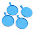 New Fashion 10pcs 25mm Inner Size Multi Colors Plated Classic Simple Style Cabochon Base Setting Charms Pendant