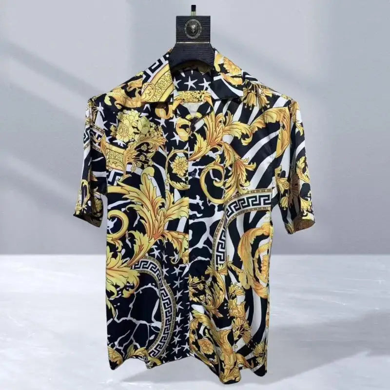 Vintage men's luxurious gold Baroque chain patterned | SAMAG