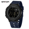 SANDA 6337 Fashion Men's Electronic Watch Sports Alarm Clock 50M Waterproof Stopwatch Timer Men's and Women's Watch