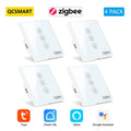 Tuya Smart ZigBee 3.0 EU Curtain Blinds Touch Switch for Electric Roller Shutter motor Google Alexa Voice Control Home Automatio