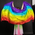 Belly Dance Veils Light Texture Gradient Color Veil Shawls 250cmx120cm Latin Belly Dance Shawls Costumes Accessories