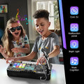 Multifunctional DJ Turntable with Microphone Simulation DJ Mixer Bluetooth Electric DJ Player Music Entertainment Gift for Kids