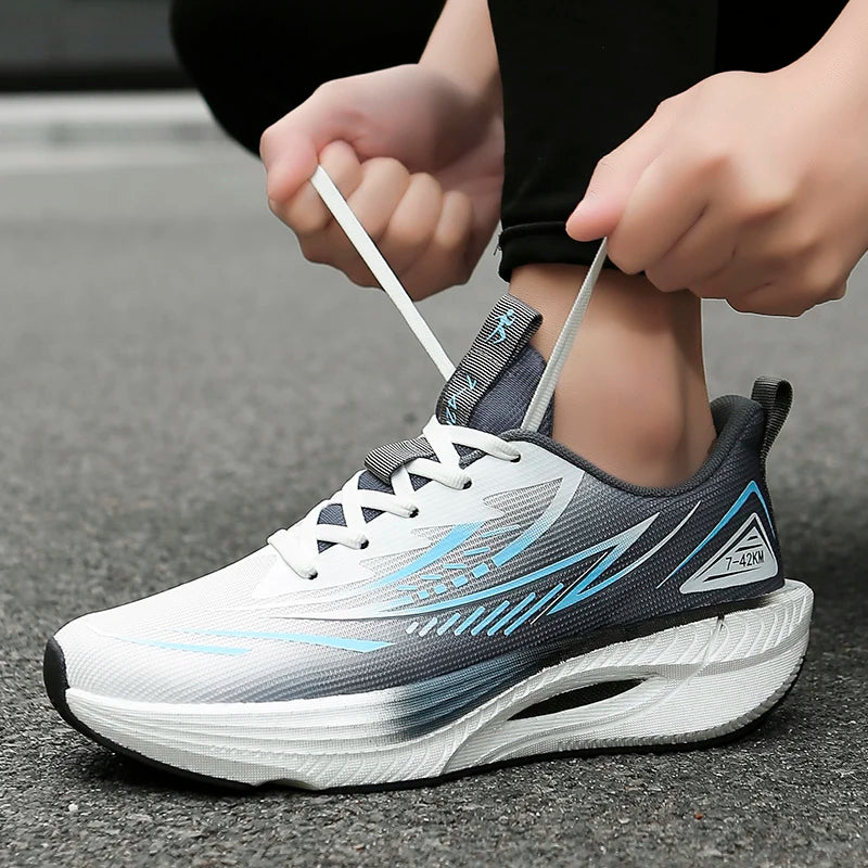 Running Shoes Speciality Marathon Men Sports Breathable Lightweight Carbon Board Women's Comfortable Athletic Nonskid Sneakers