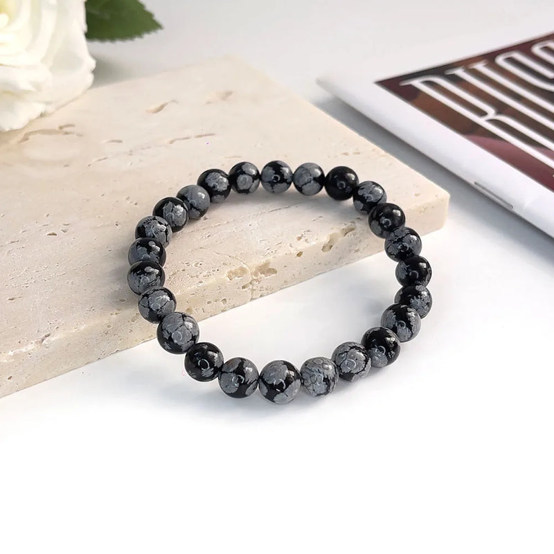 Natural Stone Beads Bracelet For Women Men Agate Crystal Quartzs Aquamarines Jades Jewelry Agates Elastic Bangle Bracelets 6 8mm